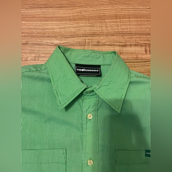 The Hundreds Green Oxford Shirt medium. 2007 - Picture 5 of 8